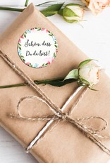 50 Sticker "Schön, dass Du da bist!"