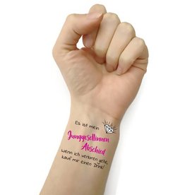 Junggesellenabschied Tattoo Set 10-teilig