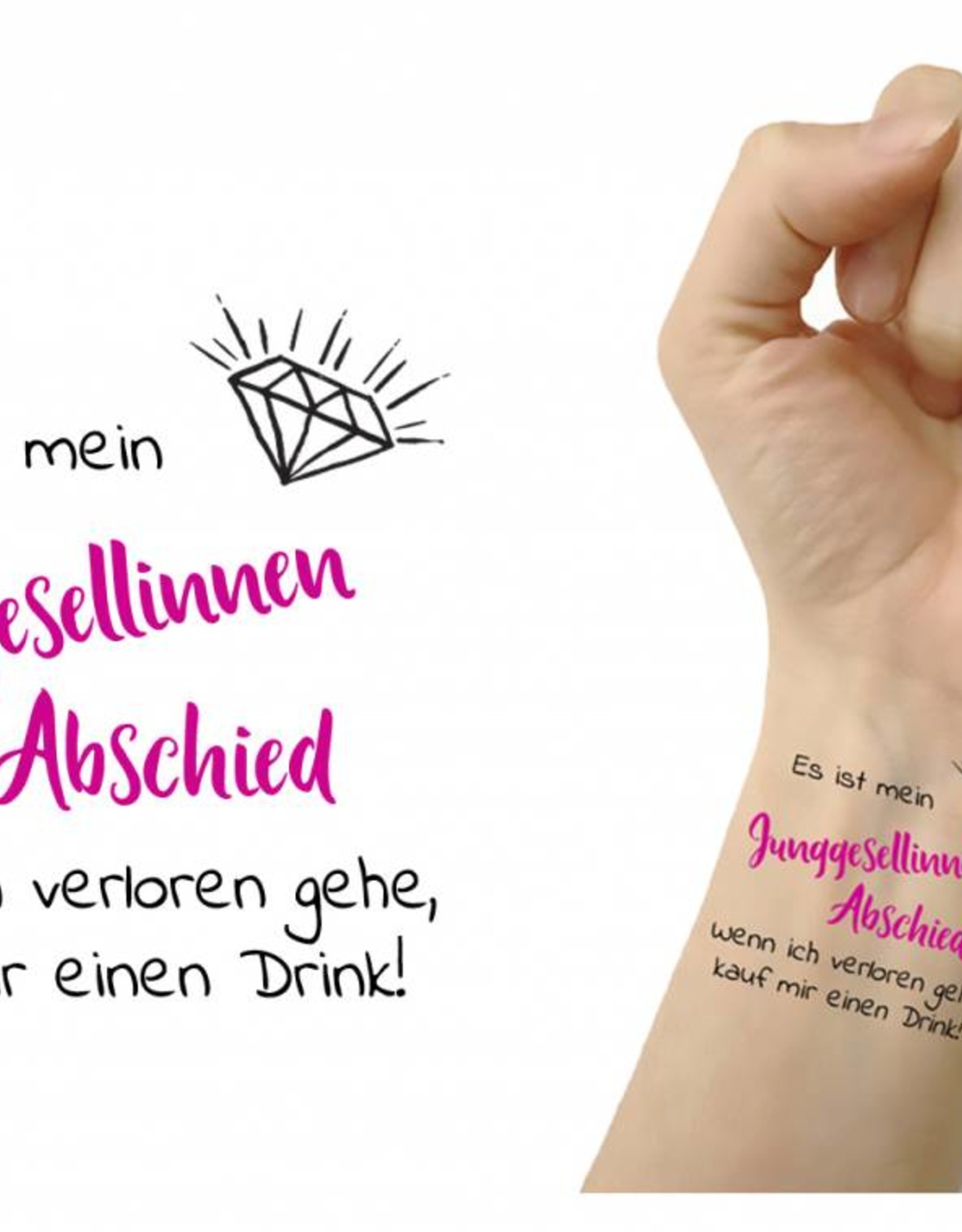Junggesellenabschied Tattoo Set 10-teilig