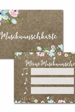 50 Musikwunschkarten für Hochzeit oder Geburtstag