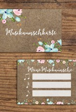 50 Musikwunschkarten für Hochzeit oder Geburtstag