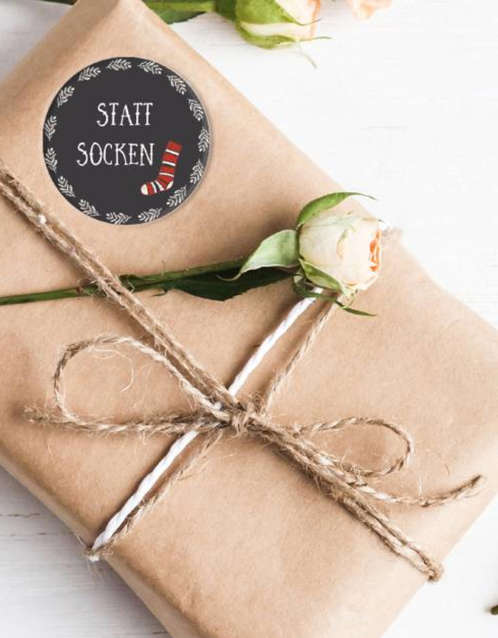 25 Sticker "Statt Socken"