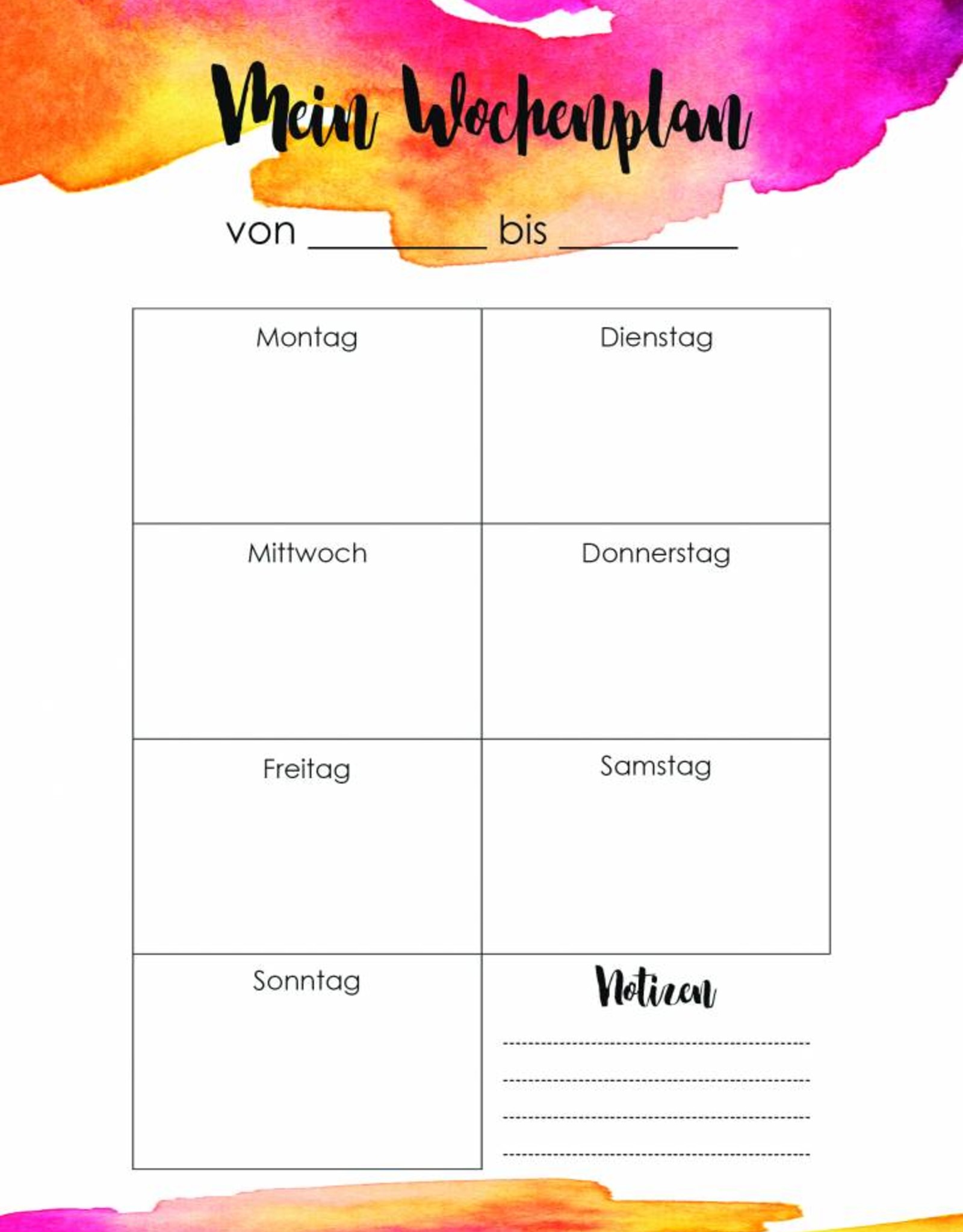 To Do Planer Set 3-teilig