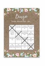 50 Bingokarten Hochzeit, Hochzeitsbingo Spiel
