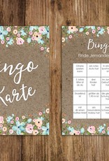 50 Bingokarten Hochzeit, Hochzeitsbingo Spiel