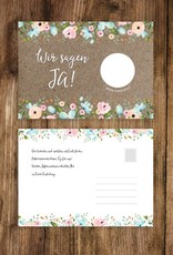 Save the Date Rubbelkarten für die Hochzeit, 25 Stück