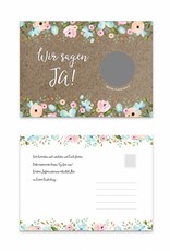 Save the Date Rubbelkarten für die Hochzeit, 25 Stück