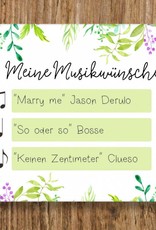 50 Musikwunschkarten für Hochzeit oder Geburtstag - Copy