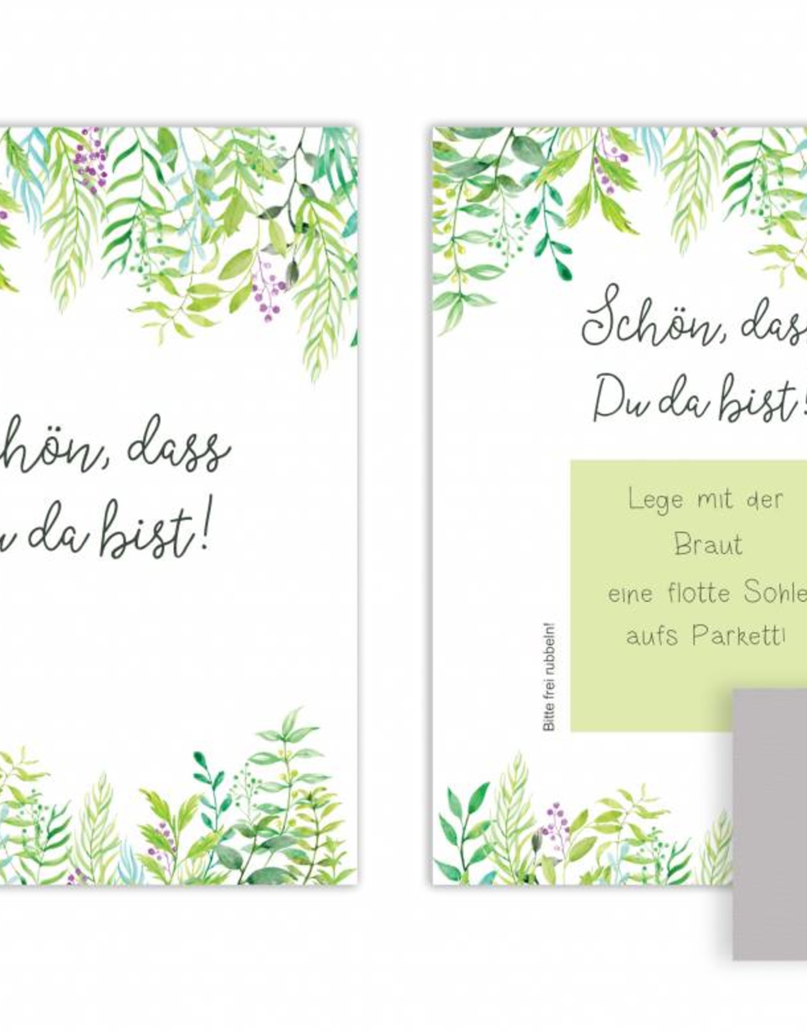 50 Rubbelkarten "Grüne Hochzeit"