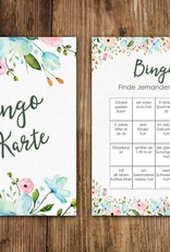 50 Bingokarten Hochzeit, Hochzeitsbingo Spiel