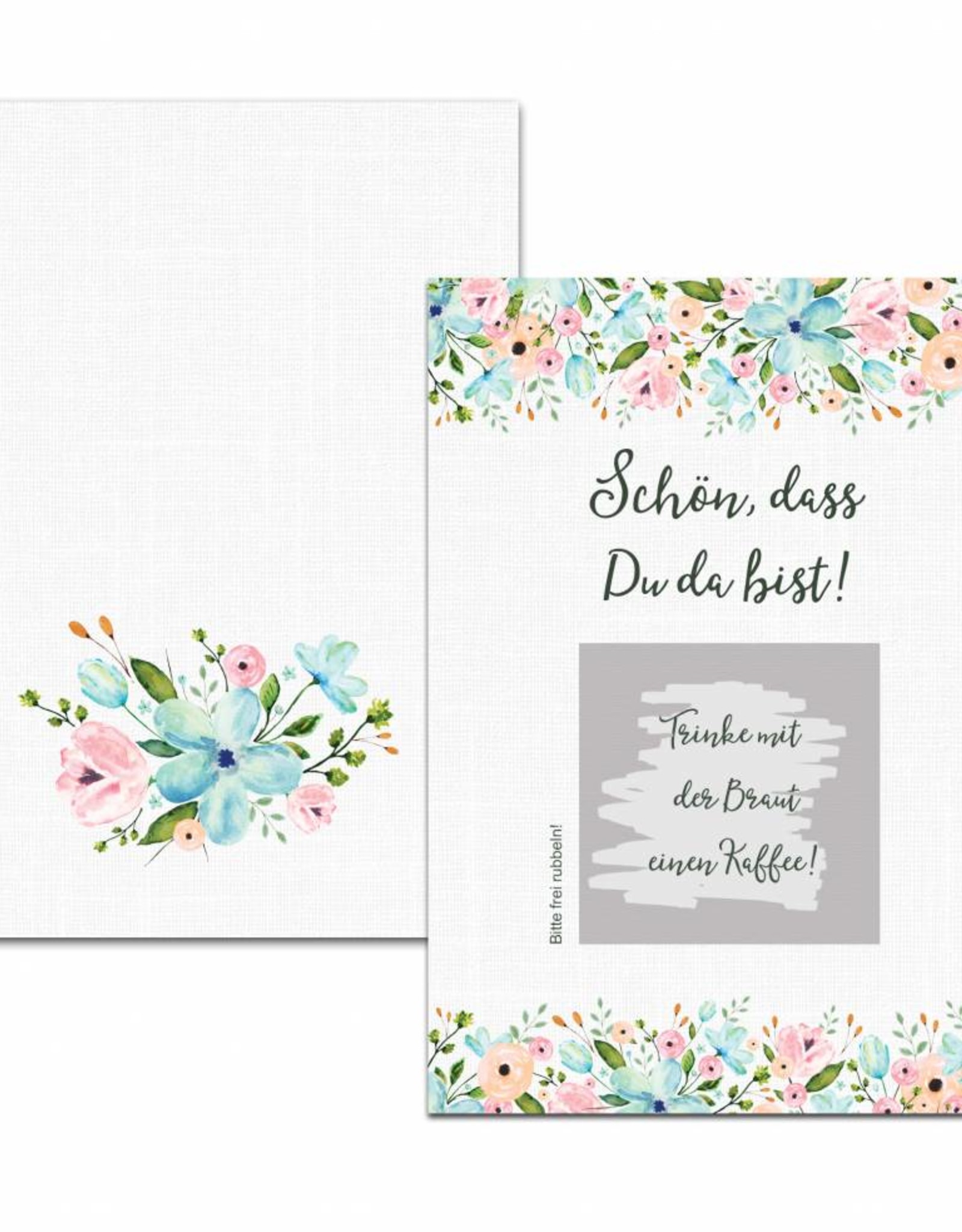 50 Rubbelkarten "Weiße Hochzeit"