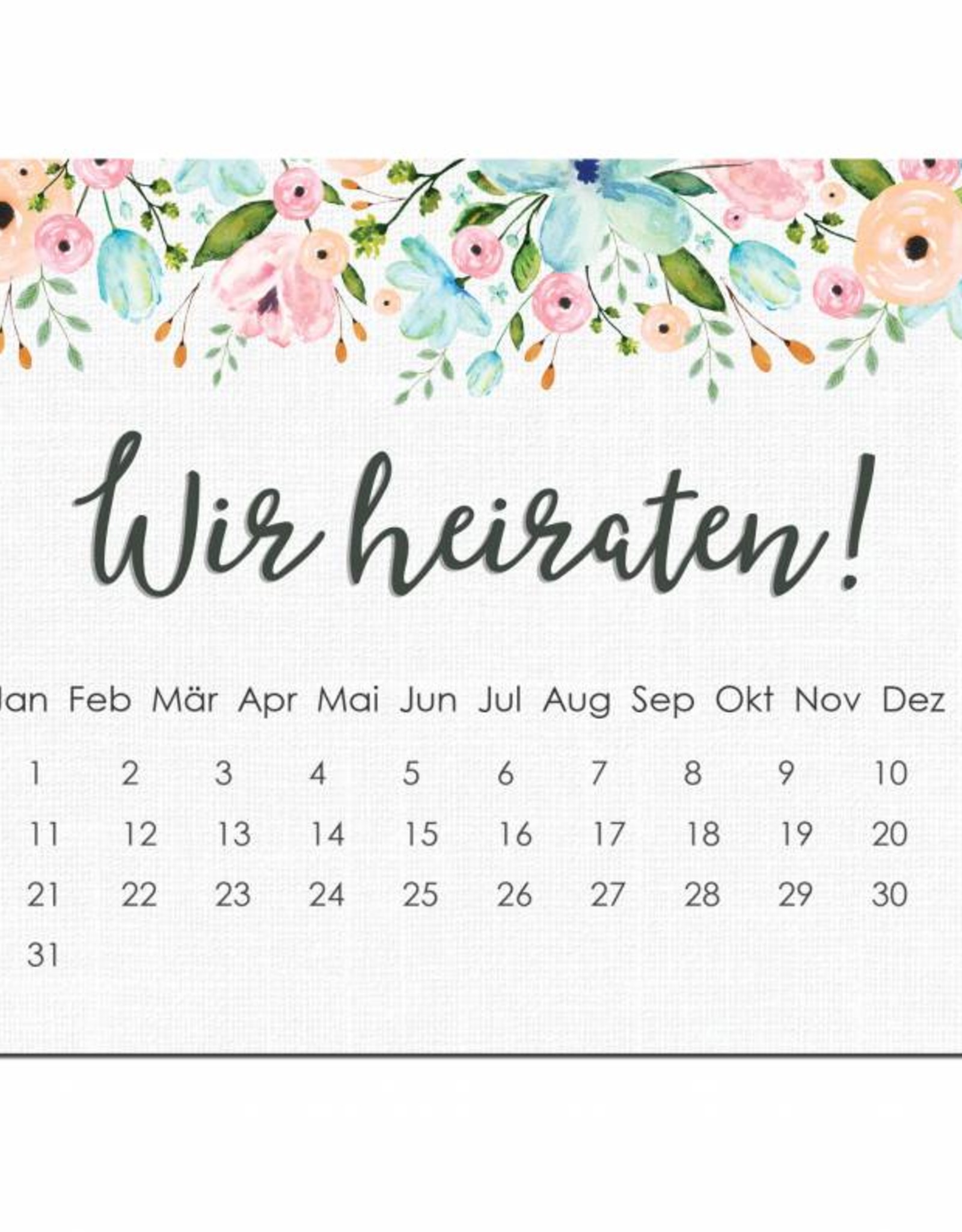 Save the Date Karten für die Hochzeit, 50 Stück