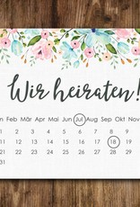Save the Date Karten für die Hochzeit, 50 Stück