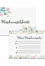 50 Musikwunschkarten für Hochzeit oder Geburtstag