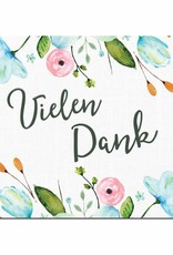 Postkarte "Vielen Dank" Weiße Hochzeit