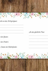 Ballonflugkarten für die Hochzeit