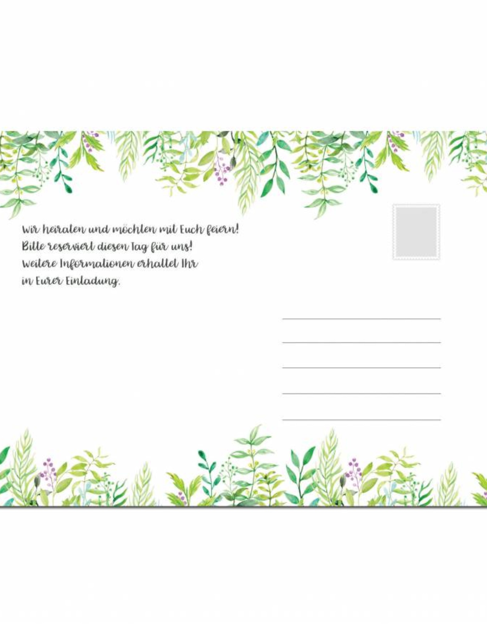 Save the Date Karten für die Hochzeit, 50 Stück