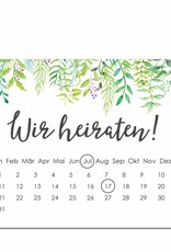Save the Date Karten für die Hochzeit, 50 Stück