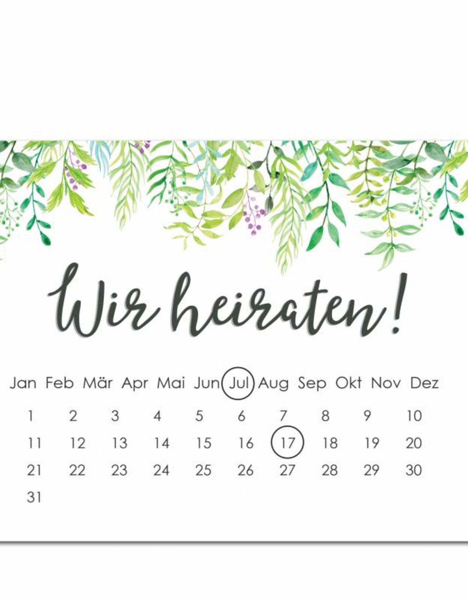 Save the Date Karten für die Hochzeit, 50 Stück