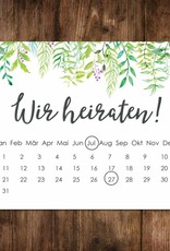 Save the Date Karten für die Hochzeit, 50 Stück