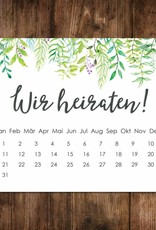 Save the Date Karten für die Hochzeit, 50 Stück