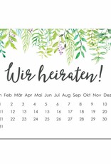 Save the Date Karten für die Hochzeit, 50 Stück