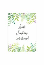 50 Wunderkerzen Schilder "Grüne Hochzeit"