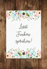 50 Wunderkerzen Schilder "Weiße Hochzeit"