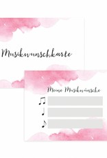 50 Musikwunschkarten für Hochzeit oder Geburtstag