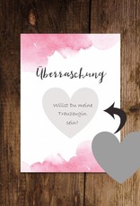 5 x Rubbelkarten "Überraschung Aquarell"