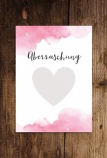 5 x Rubbelkarten "Überraschung Aquarell"