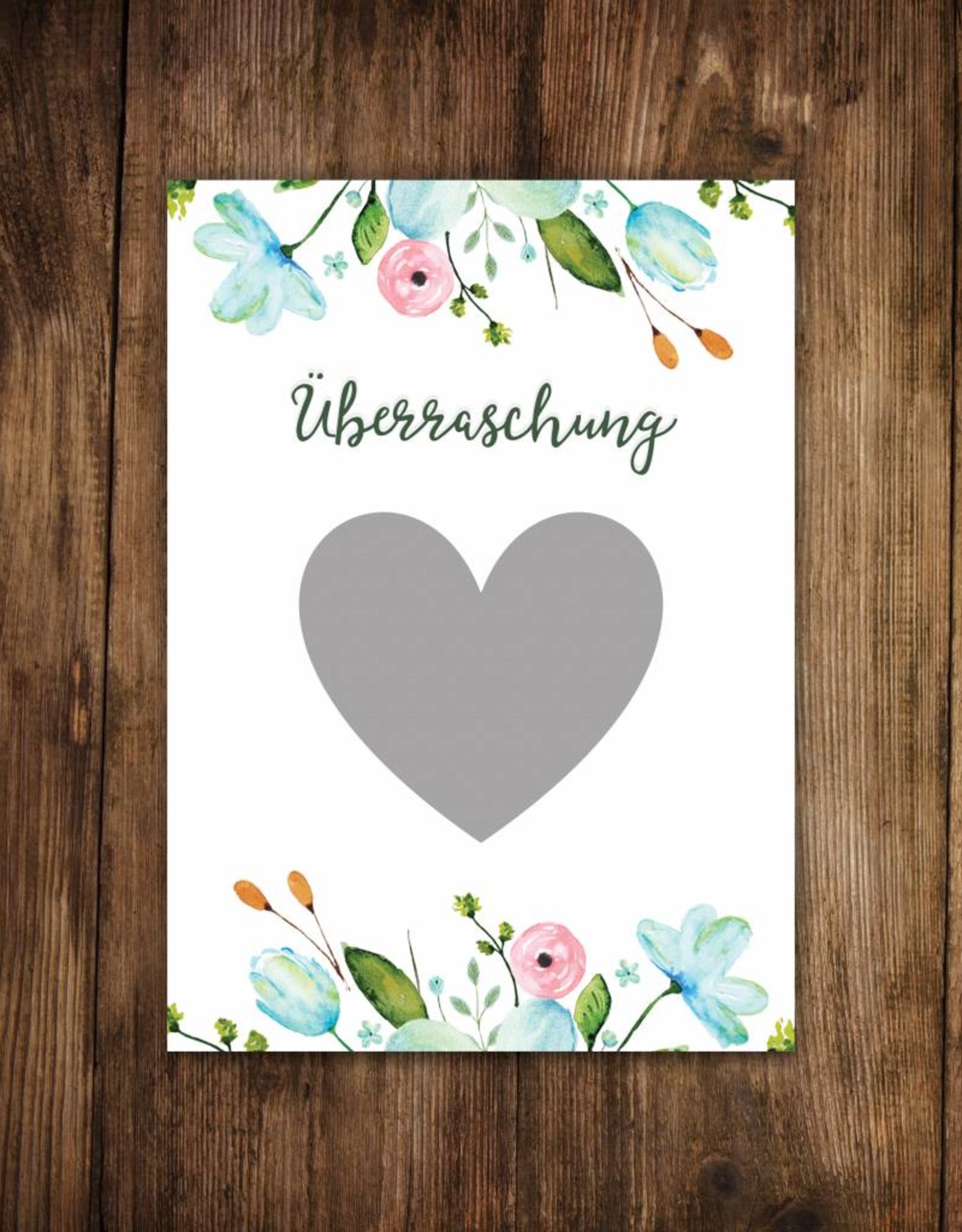 5 x Rubbelkarten "Überraschung Blumen"