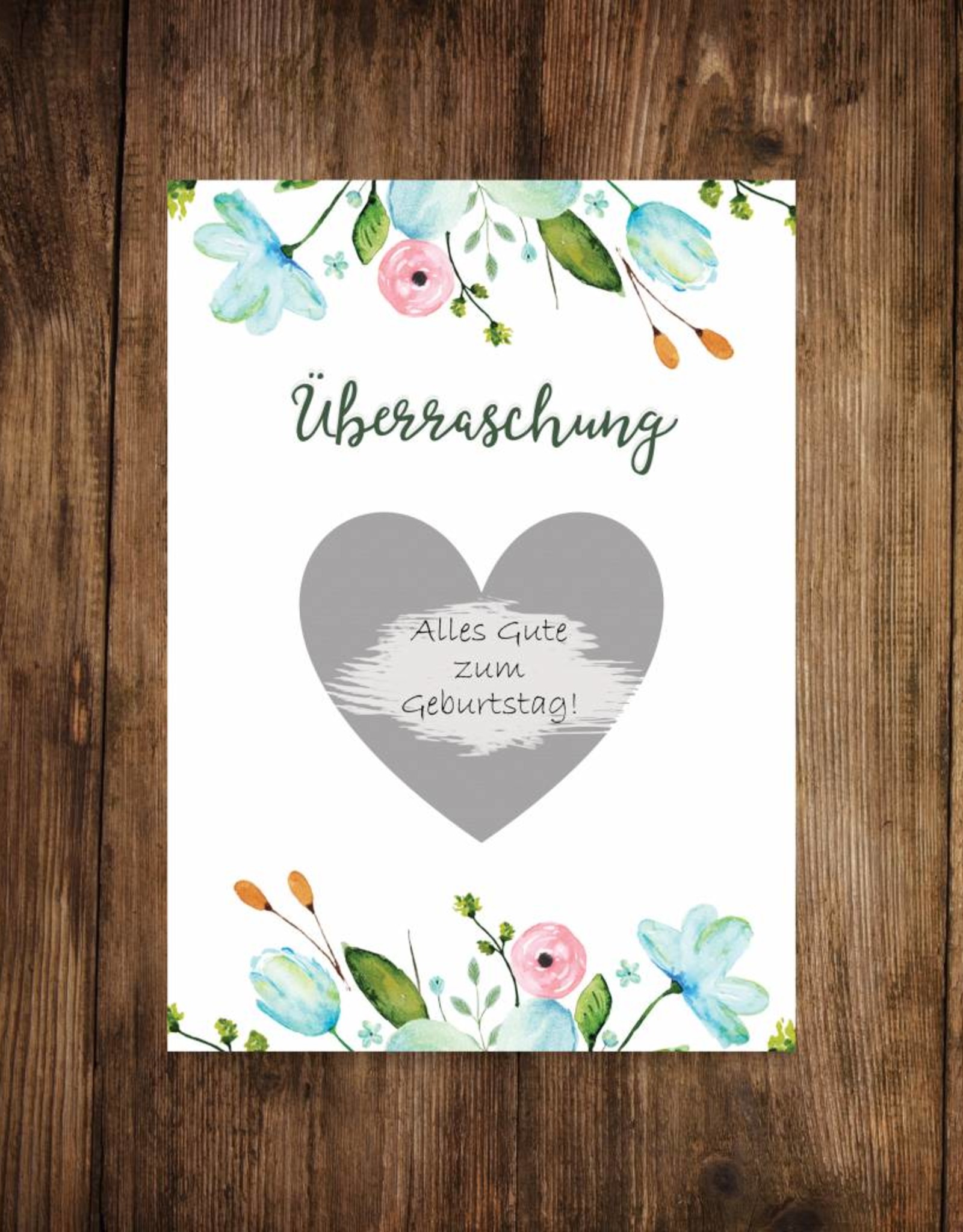 5 x Rubbelkarten "Überraschung Blumen"