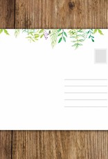 Postkarte "Vielen Dank" Grüne Hochzeit