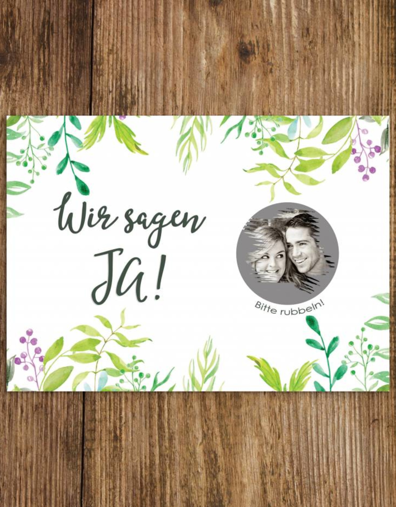 Save the Date Rubbelkarten für die Hochzeit, 25 Stück