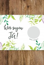 Save the Date Rubbelkarten für die Hochzeit, 25 Stück