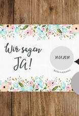 Save the Date Rubbelkarten für die Hochzeit, 25 Stück