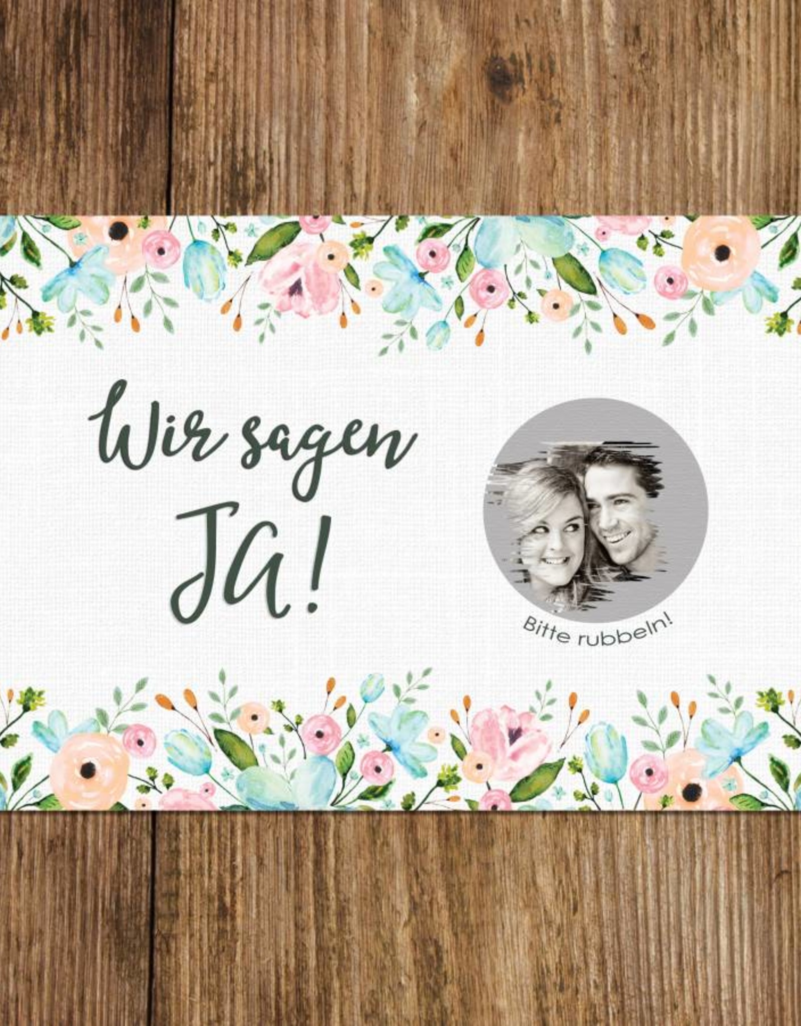 Save the Date Rubbelkarten für die Hochzeit, 25 Stück