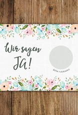 Save the Date Rubbelkarten für die Hochzeit, 25 Stück