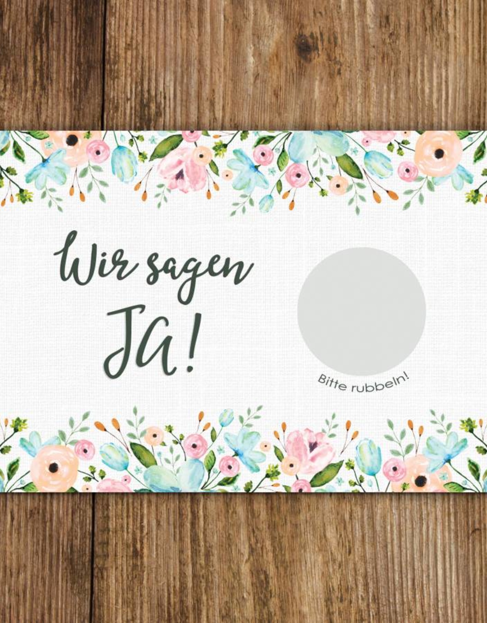 Save the Date Rubbelkarten für die Hochzeit, 25 Stück