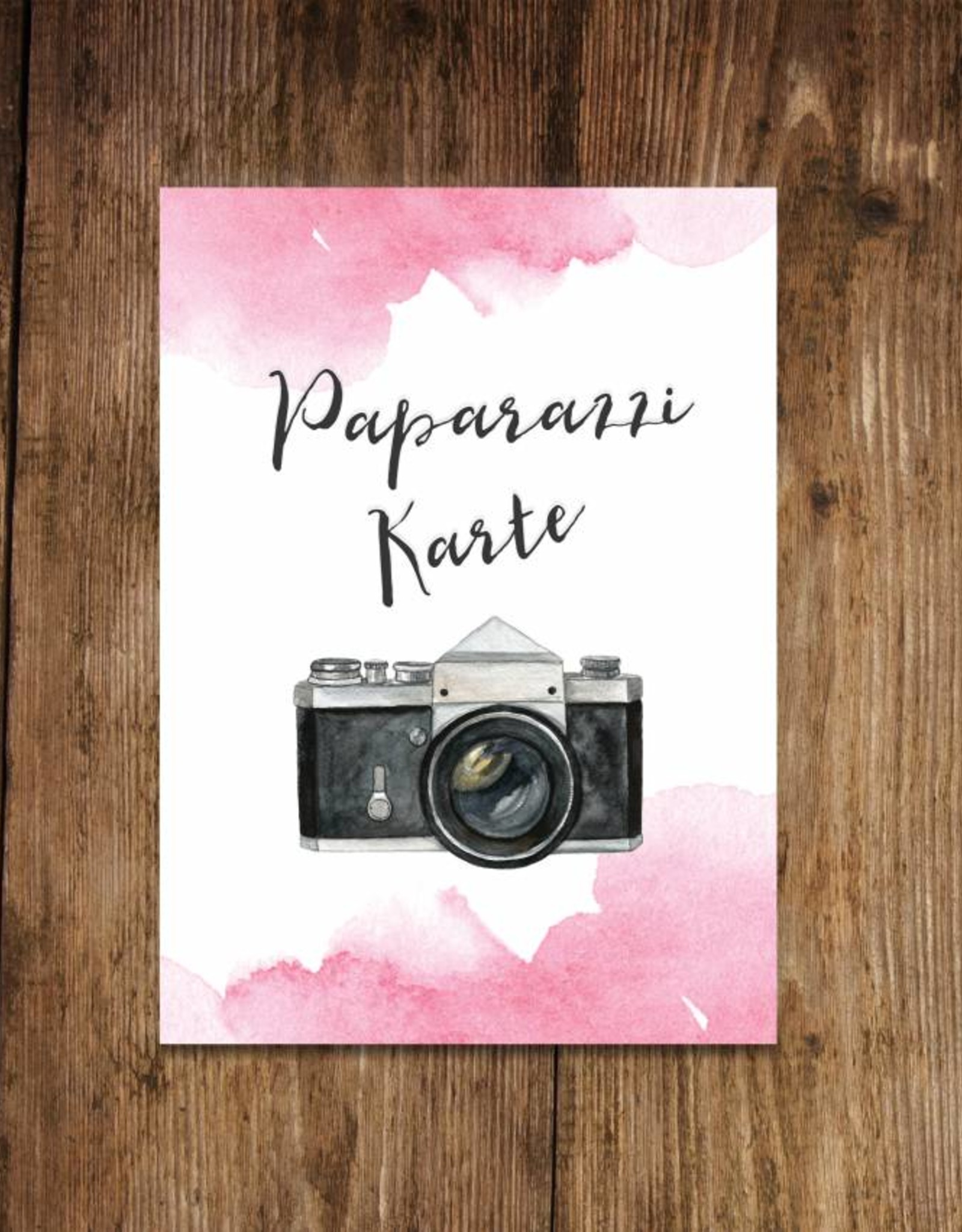 50 Fotokarten "Aquarell Hochzeit"