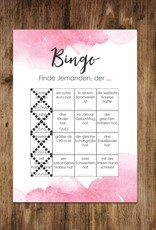 50 Bingokarten Hochzeit, Hochzeitsbingo Spiel