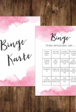 50 Bingokarten Hochzeit, Hochzeitsbingo Spiel