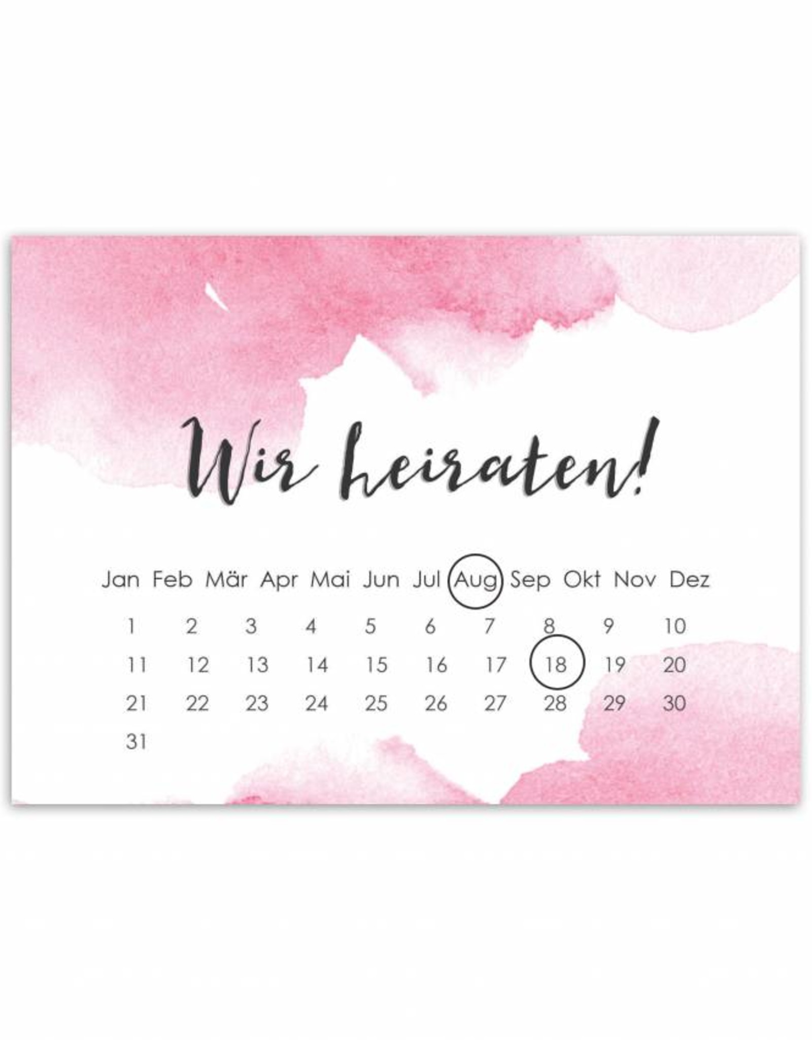 Save the Date Karten für die Hochzeit, 50 Stück
