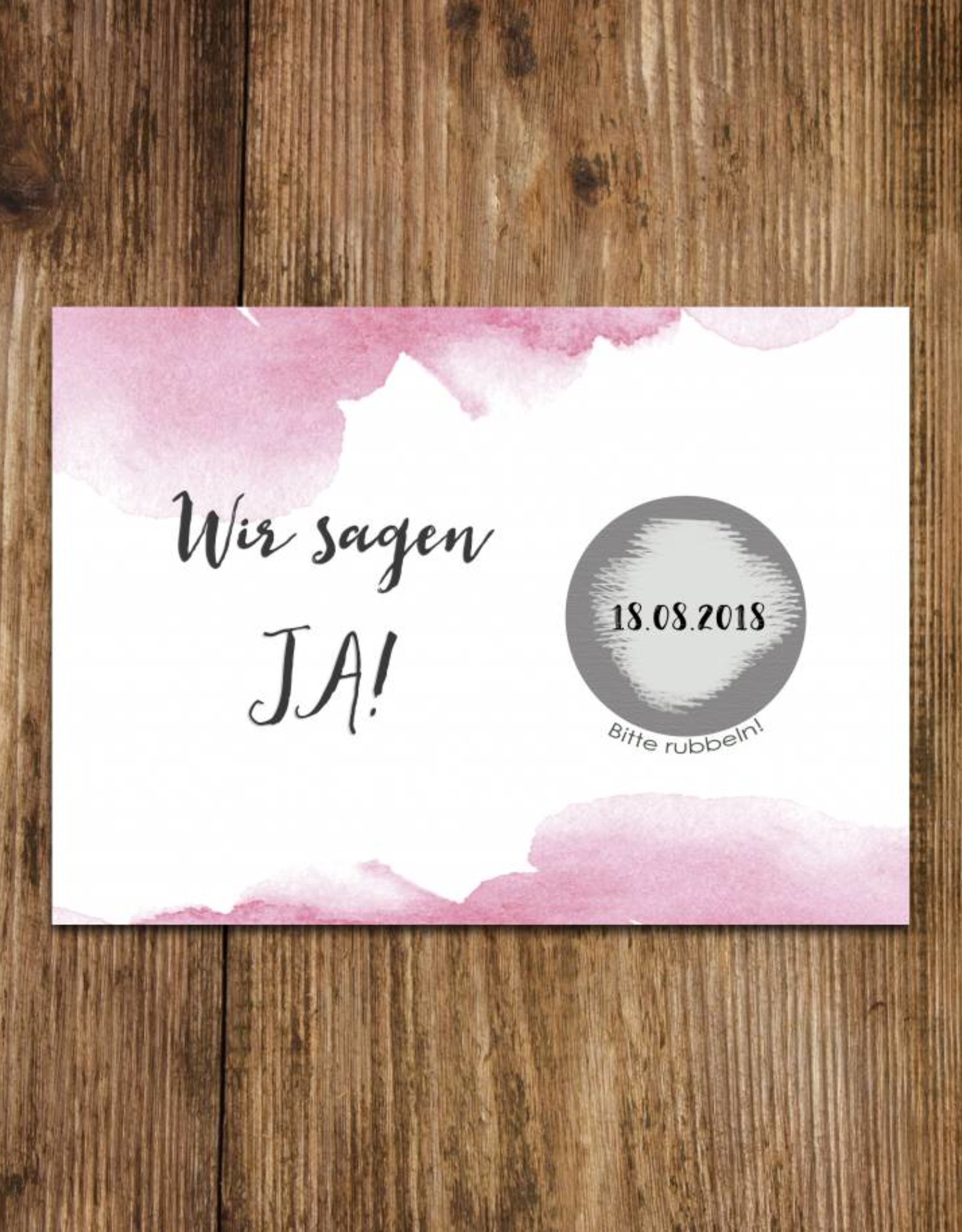 Save the Date Rubbelkarten für die Hochzeit, 25 Stück