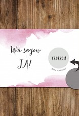 Save the Date Rubbelkarten für die Hochzeit, 25 Stück
