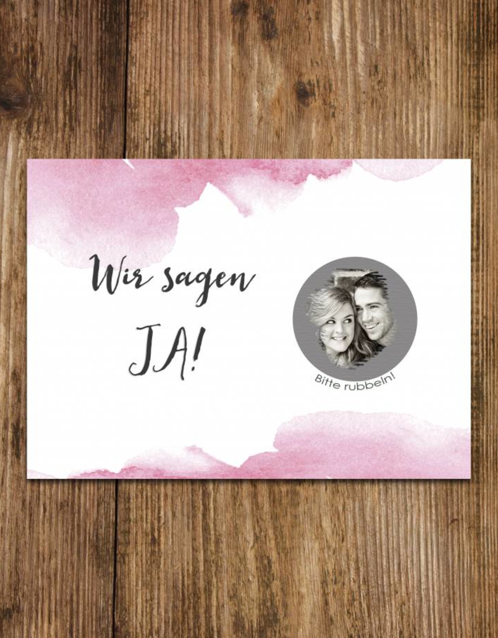 Save the Date Rubbelkarten für die Hochzeit, 25 Stück