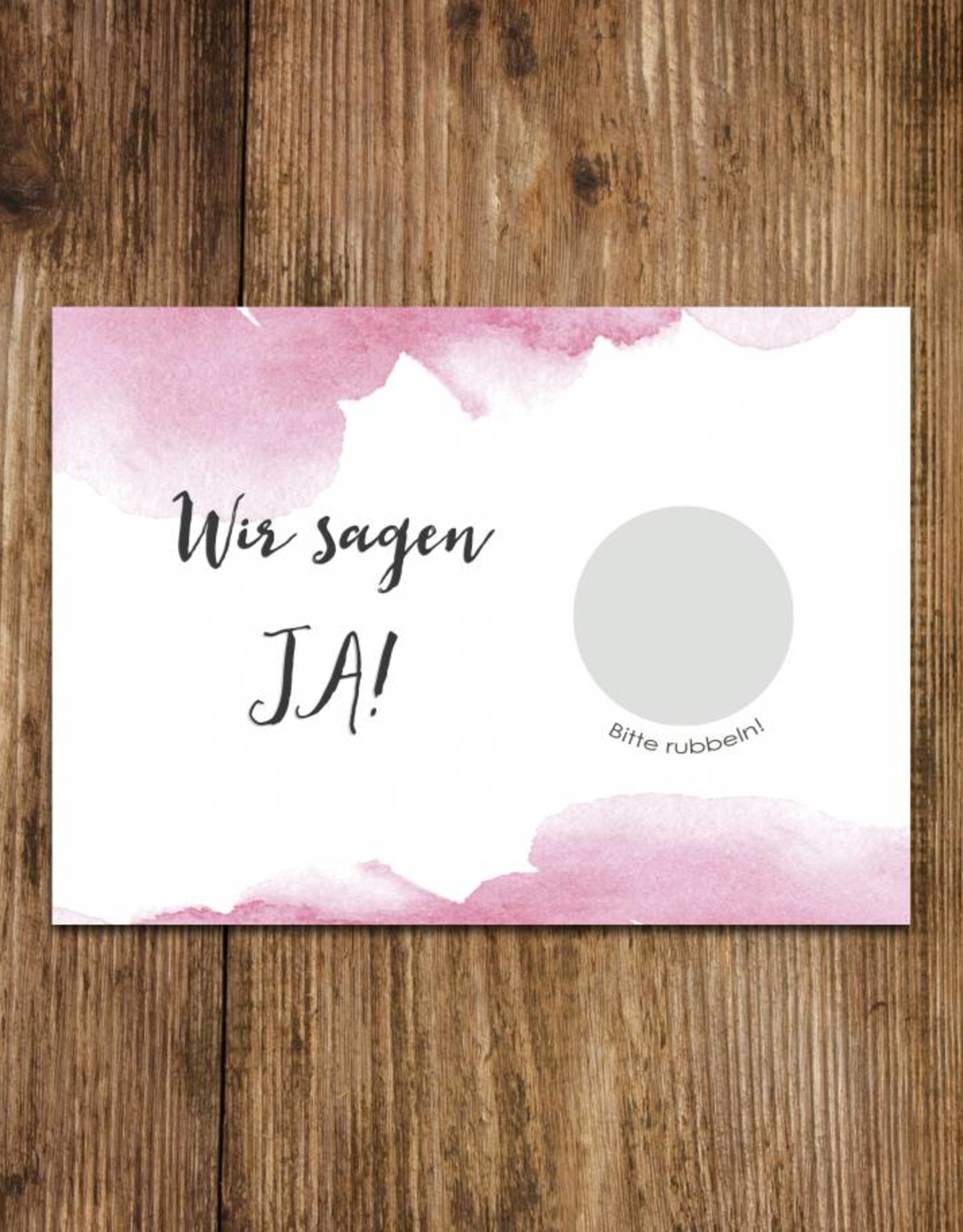 Save the Date Rubbelkarten für die Hochzeit, 25 Stück