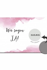 Save the Date Rubbelkarten für die Hochzeit, 25 Stück