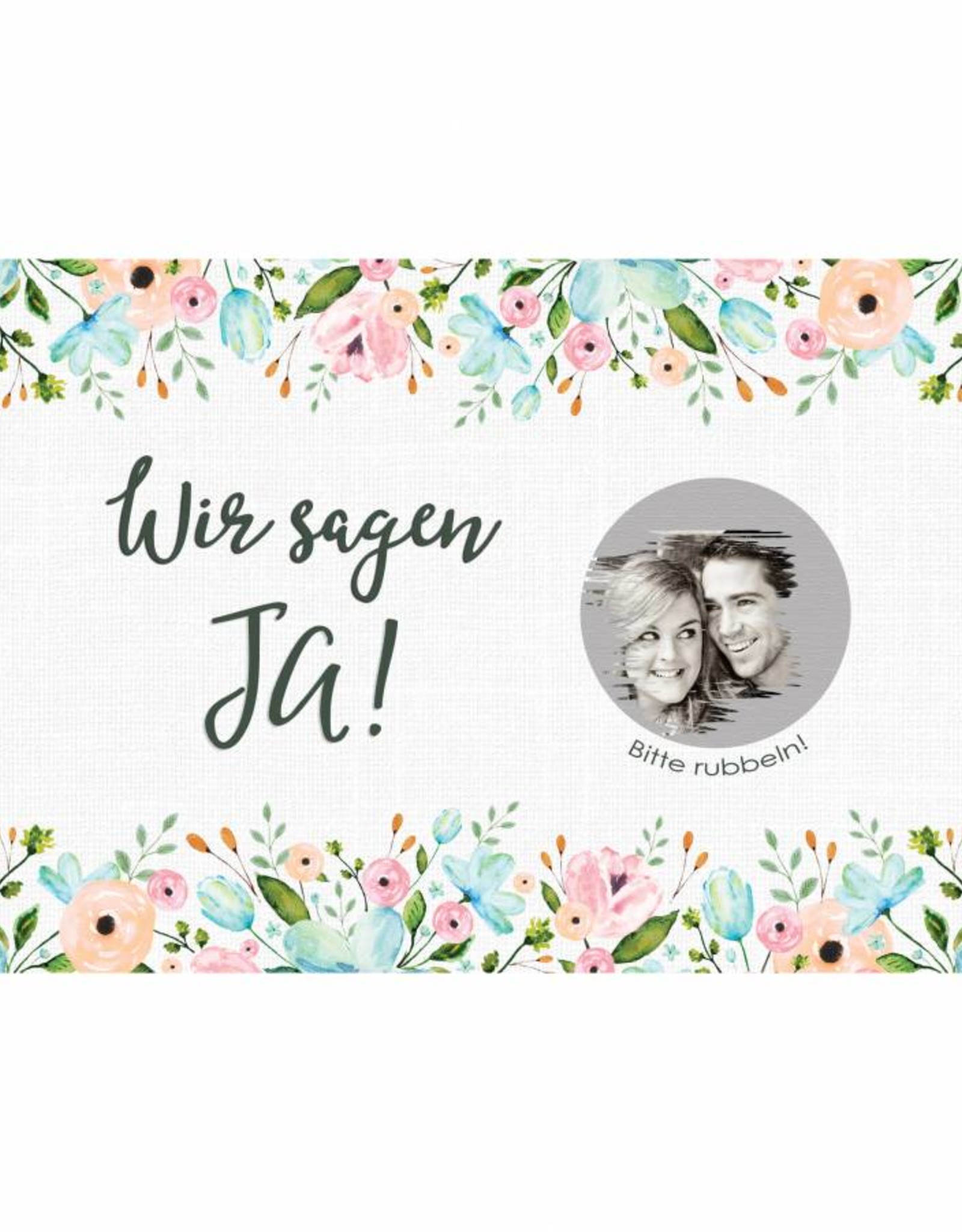 Save the Date Rubbelkarten für die Hochzeit, 25 Stück